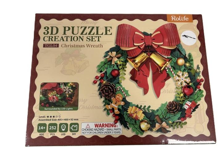 Robotime Christmas Wreath, Hobby en Vrije tijd, Knutselen, Nieuw, Knutselwerk, Ophalen of Verzenden