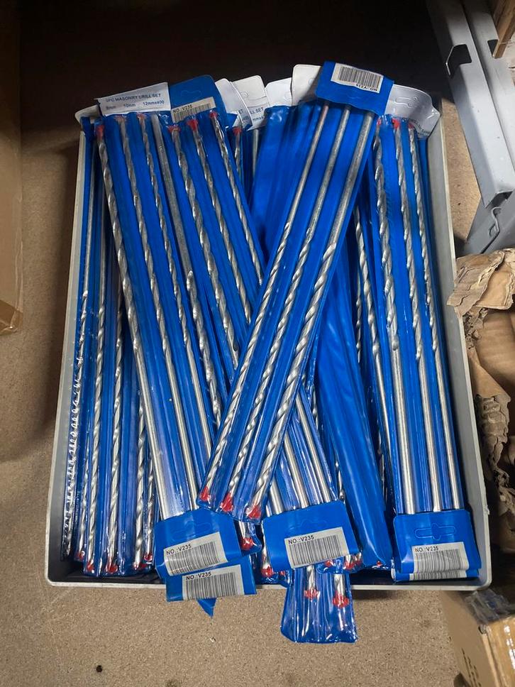 Partij 3-delige Borensets - Rommelmarkt, Doe-het-zelf en Verbouw, Gereedschap | Boormachines, Nieuw, Overige typen, Ophalen of Verzenden