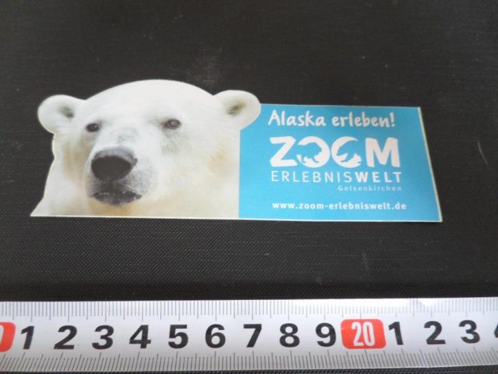 sticker Alaska erleben ! ZOOM erlebniswelt Gelsenkirchen *, Verzamelen, Stickers, Zo goed als nieuw, Bedrijf of Vereniging, Ophalen