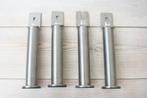 4 IKEA Sultan RVS bed poten, Ophalen of Verzenden, Gebruikt, Eenpersoons, Bedbodem