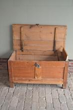 Prachtige antieke grenen houten dekenkist, tv kist, Gebruikt, 100 tot 150 cm, 50 tot 75 cm, Verzenden
