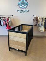 Ledikant Bopita Job vintage Honey zwart visgraat 60x120, Ophalen, Sales@bopita.com, Zo goed als nieuw, Ledikant