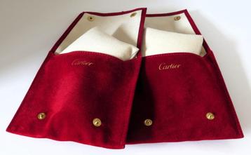 2 Cartier soft pouches voor horloges of sieraden; nieuw ! beschikbaar voor biedingen