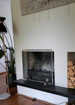 Open haard scherm 66cm breed,56 hoog, Ophalen, Gebruikt, Vrijstaande haard, Houthaard