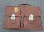boekentas  retro  /  vintage, Bruin, Aktetas of Boekentas, Ophalen of Verzenden, Zo goed als nieuw