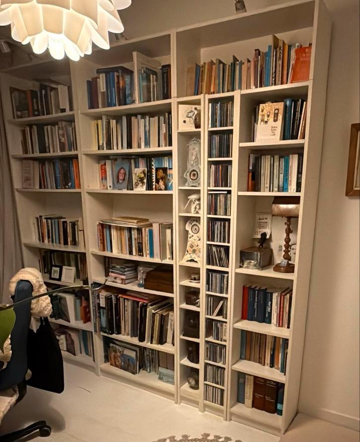 Billy Boekenkast IKEA - Wit, Huis en Inrichting, Kasten | Boekenkasten, Gebruikt, 100 tot 150 cm, 200 cm of meer, 25 tot 50 cm