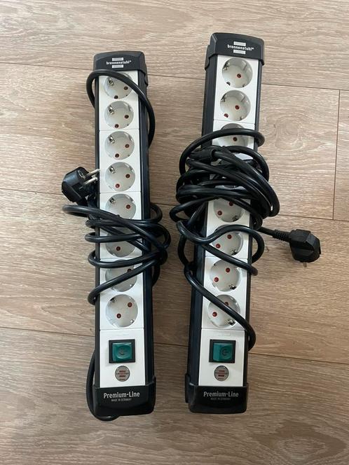 2x Brennenstuhl stekkerdoos 8-voudig – 5m + 3m, Doe-het-zelf en Verbouw, Elektra en Kabels, Zo goed als nieuw, Ophalen of Verzenden