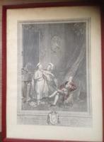 Brocante oude prent / Le petit jour / Freudeberg en Linger, Antiek en Kunst, Ophalen of Verzenden