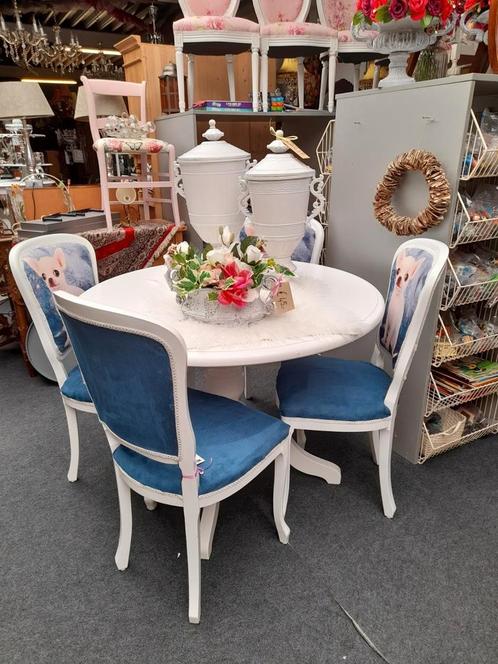 Brocante chihuahua eethoek compleet of los te koop, Antiek en Kunst, Antiek | Meubels | Tafels, Ophalen