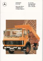 Mercedes middelzware 2-assige kippers truckfolder uit 1989, Mercedes, Verzenden