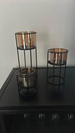 Candle holders, Huis en Inrichting, Woonaccessoires | Kandelaars en Kaarsen, Ophalen, Zo goed als nieuw, Overige materialen, Minder dan 25 cm