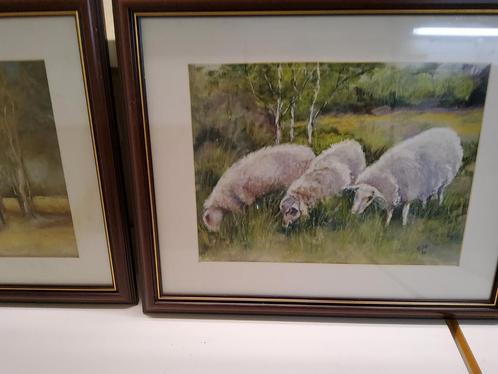 SFEERVOLLE PASTELS, Huis en Inrichting, Woonaccessoires | Schilderijen, Tekeningen en Foto's, Schilderij, Minder dan 50 cm, Minder dan 50 cm