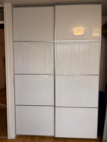 Glazen schuifdeuren wit Pax Färvik - afbeelding 1