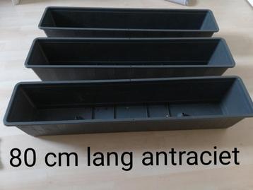 Nieuw 80 cm lange bloembakken hangbakken 3x beschikbaar voor biedingen