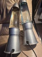 Vintage Lava Lampen Set - Blauw & Goud, Huis en Inrichting, Ophalen of Verzenden, Gebruikt, Metaal, Vintage raket vorm