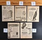 5 advertenties ‘Hoover’ (1950-1951), Verzamelen, Ophalen of Verzenden, 1940 tot 1960, Knipsel(s)