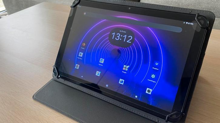 PEAQ 10” Android Tablet met hoes, Computers en Software, Android Tablets, Gebruikt, Wi-Fi, 10 inch, 32 GB, Uitbreidbaar geheugen