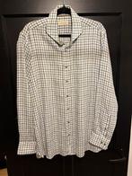 Thomas Maine Linnen Overhemd - Maat L, Kleding | Heren, Ophalen of Verzenden, Zo goed als nieuw, Blauw, Halswijdte 41/42 (L)