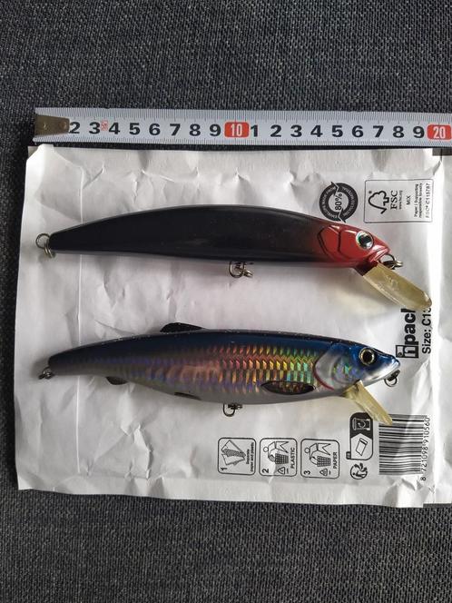 Setje ratelpluggen ca.16cm, Watersport en Boten, Hengelsport | Roofvissen, Zo goed als nieuw, Overige typen, Ophalen of Verzenden
