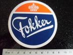 sticker Fokker logo, Verzamelen, Verzenden, Zo goed als nieuw, Bedrijf of Vereniging