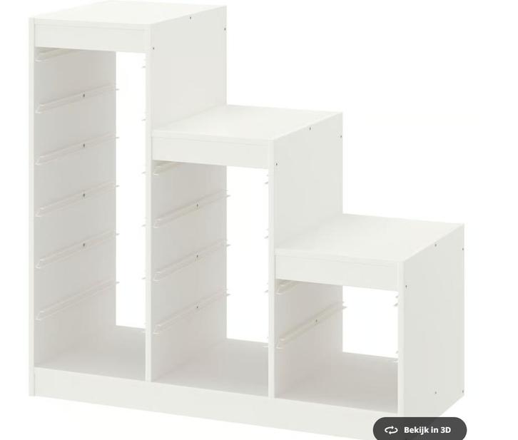 TROFAST Basiselement wit, Kinderen en Baby's, Kinderkamer | Commodes en Kasten, Zo goed als nieuw, Kast, 90 tot 105 cm, 75 tot 100 cm