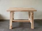 Bankje NIEUW old teak hout, Huis en Inrichting, Krukjes, Ophalen, Nieuw, Hout