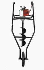 Professionele Benzine grondboor met 3 boren + hefwiel, Tuin en Terras, Hand-tuingereedschap, Ophalen of Verzenden, Nieuw, Grondboor
