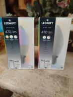 Lednify Smart Bulb 470lm - WiZ Fitting - 2 lampenfittingen, Led-lamp, Minder dan 30 watt, Nieuw, E27 (groot)