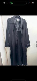 Zwarte Satijnen Trenchcoat ASOS, Primark, Zwart, Ophalen of Verzenden, Zo goed als nieuw