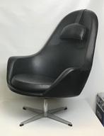 Vintage kunstleer draaifauteuil van het merk Pastoe., Huis en Inrichting, Fauteuils, Ophalen, Vintage design, 75 tot 100 cm, Zo goed als nieuw