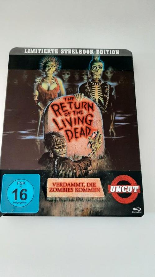 The Return Of The Living Dead (1985) Blu-Ray L.E. Steelbook, Cd's en Dvd's, Blu-ray, Zo goed als nieuw, Horror, Verzenden