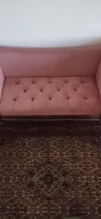 BELIANI NANTILLY chaise lounge roze fluweel stof, Ophalen, Eenpersoons, Minder dan 75 cm, 150 tot 200 cm
