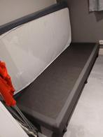 Boxspring 90x200 - Zonder Matras, Huis en Inrichting, 90 cm, Eenpersoons, Ophalen of Verzenden, Grijs