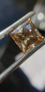 Champagne Moissanite van 5,0 karaat met IF kwaliteit, Sieraden, Tassen en Uiterlijk, Ophalen of Verzenden, Nieuw