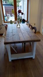 Eettafel steigerhout, Huis en Inrichting, Tafels | Eettafels, Ophalen, Gebruikt, 200 cm of meer, 50 tot 100 cm