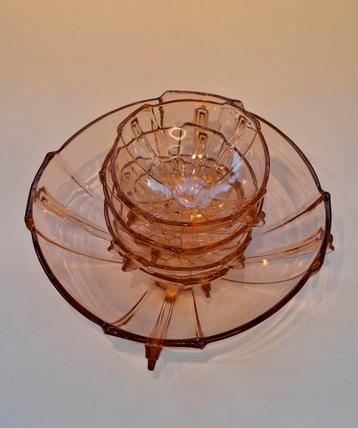Vintage Stölzle Dessertschalen Set beschikbaar voor biedingen