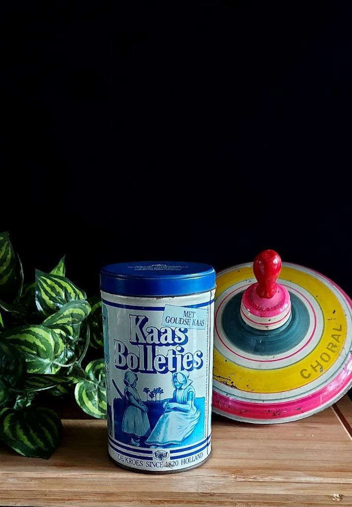 Blik De kroes Kaas Bolletjes, Verzamelen, Blikken, Gebruikt, Overige, Ophalen of Verzenden