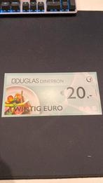 Douglas Dinerbon 20€ geldig t/m 31 mei 2024, Tickets en Kaartjes, Kortingen en Cadeaubonnen, Kortingsbon, Overige typen, Twee personen