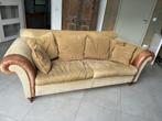 Rib bank met donsvulling, Huis en Inrichting, Banken | Bankstellen, Gebruikt, 100 tot 125 cm, Driepersoons, Rechte bank