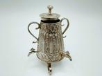 Zilveren miniatuur koffiekan met 3 kranen, Amsterdam, 1725, Antiek en Kunst, Antiek | Goud en Zilver, Verzenden, Zilver