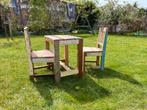Kindersetje 'Sloophout' Tafel en Stoelen, Ophalen, Gebruikt, Tafel(s) en Stoel(en)
