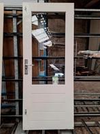 Achterdeur hardhout, Doe-het-zelf en Verbouw, Ophalen, 200 tot 215 cm, Hout, Buitendeur