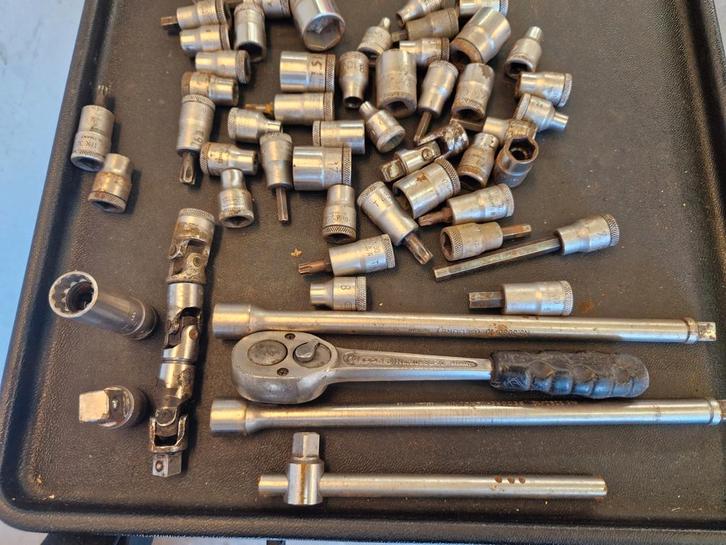 3/8 doppen GEDORE ratel verleng stuken, Auto diversen, Autogereedschap, Gebruikt, Ophalen