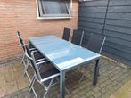 Tuinset, Tuin en Terras, Tuinsets en Loungesets, Ophalen, Gebruikt, 6 zitplaatsen, Aluminium