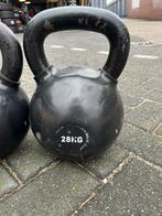 Rubberen kettlebell 28 kg gewicht, Sport en Fitness, Fitnessmaterialen, Gebruikt, Kettlebell, Ophalen