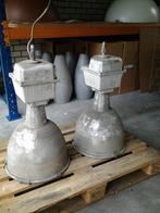 Hanglamp industrieel groot origineel verlichting E40 fitting, Ophalen, Gebruikt, Glas, 75 cm of meer