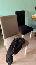 4 eetkamer stoelen IKEA afneembare hoes, Vier, Gebruikt, Ophalen of Verzenden, Wit