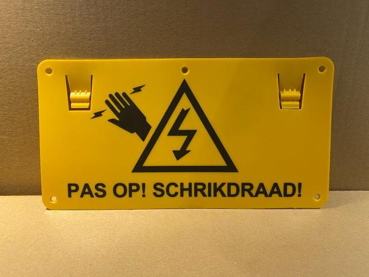 BORDJES ,,PAS OP SCHRIKDRAAD'', Dieren en Toebehoren, Stalling en Weidegang