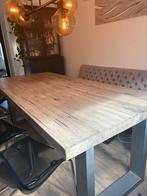 Goossens eettafel 220x100x78, Ophalen, 200 cm of meer, 50 tot 100 cm, Zo goed als nieuw