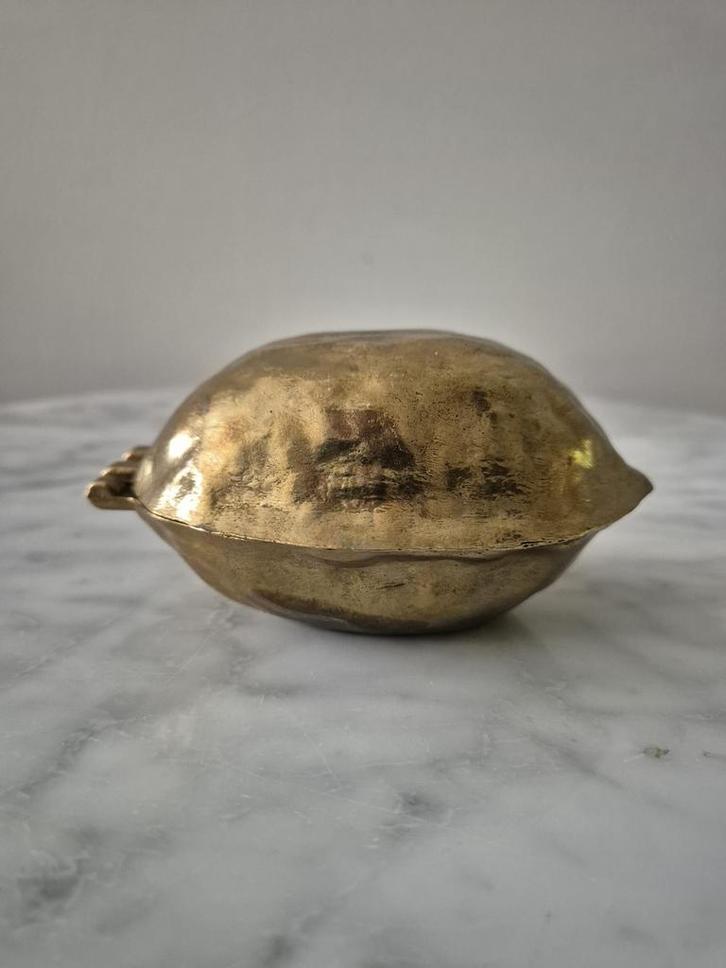 Vintage messing koperen walnoot walnootkraker notenkraker, Antiek en Kunst, Antiek | Koper en Brons, Koper, Ophalen of Verzenden